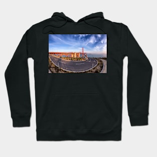 Cyclist and Golden Gate Bridge Hoodie